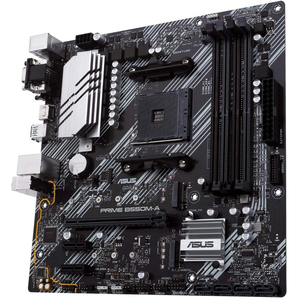 ASUS Motherboard PRIME B550M-A AM4 Micro-ATX ASUS Motherboard PRIME B550M-A AM4 Micro-ATX
